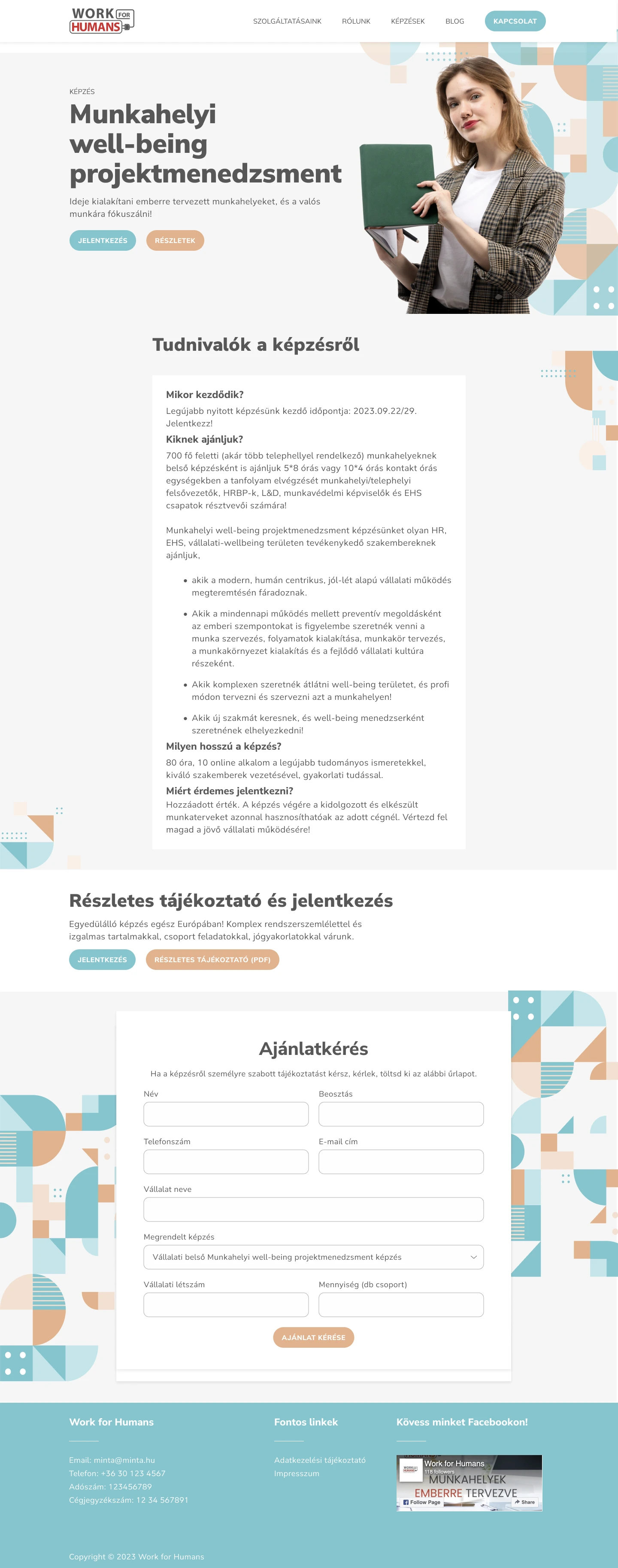 webdesign és weboldal készítés